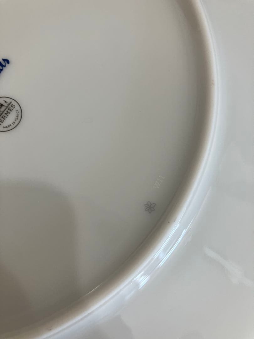 エルメス HERMES 新品未使用 ディナープレート2枚〈ブルー ダイユール〉