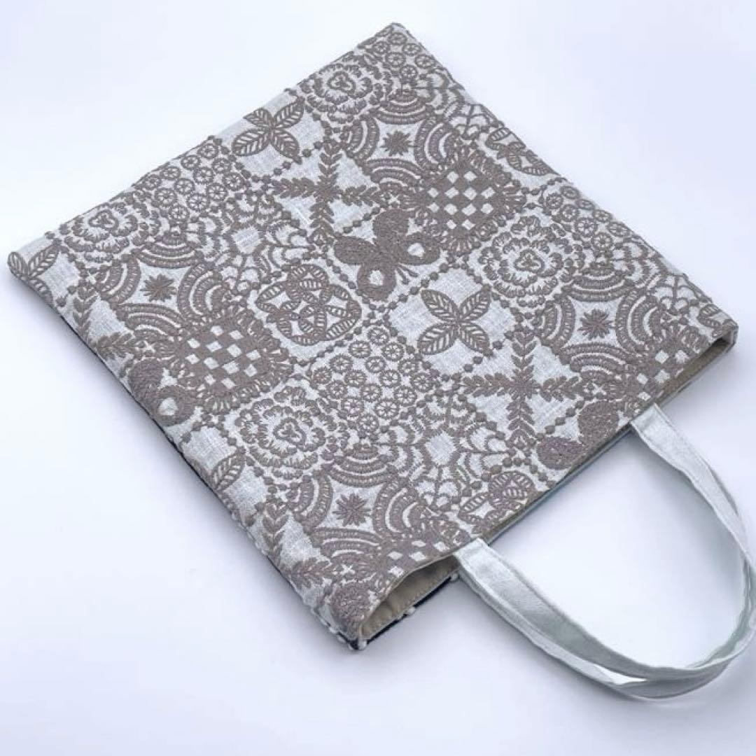 51.ミナペルホネン*パッチワーク ハンドメイド バッグ ブルー