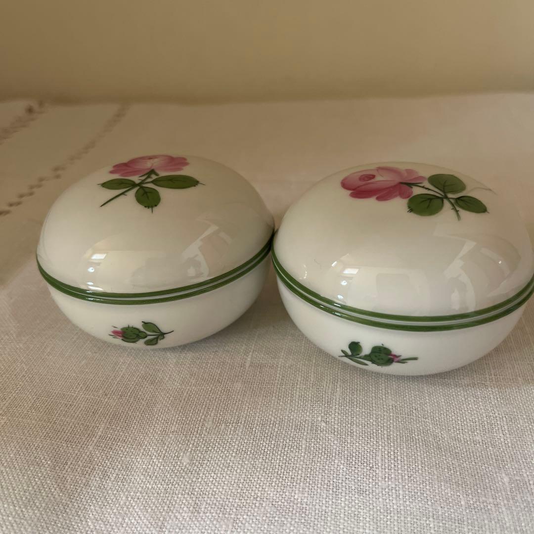 アウガルテン　Augarten 蓋付き小物入れ 2個セット　オウガルテン