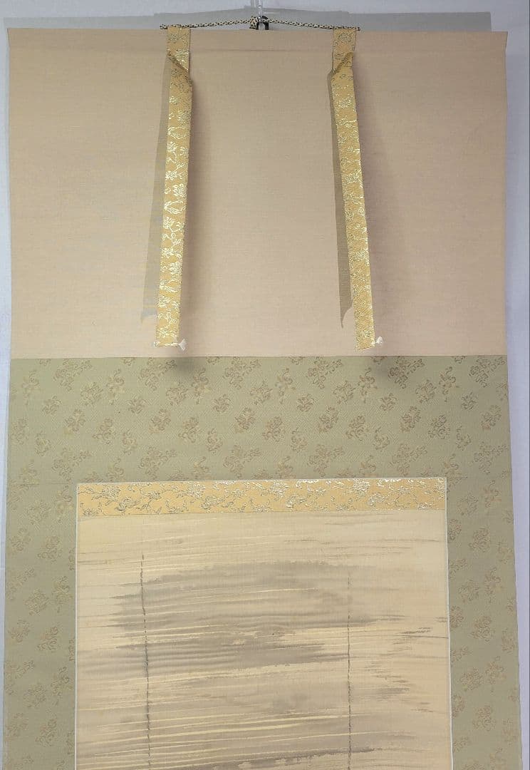 竹内鳴鳳　雀　掛け軸　合わせ箱　竹内栖鳳の息子　書画、骨董品、美術品
