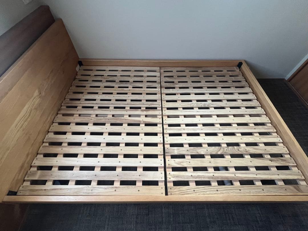 無印良品 ダブル ベッドフレーム オーク材