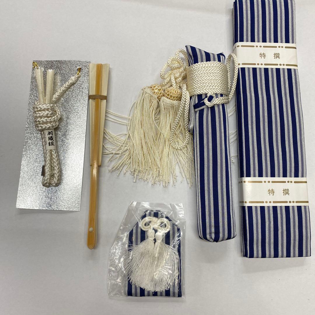 【新品未使用品】七五三 男児祝い着袴五歳 フルセット 化繊 ポリエステル