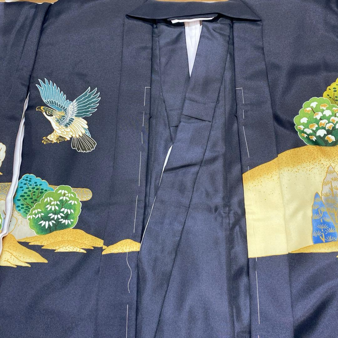 【新品未使用品】七五三 男児祝い着袴五歳 フルセット 化繊 ポリエステル