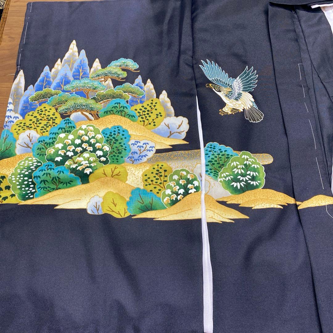 【新品未使用品】七五三 男児祝い着袴五歳 フルセット 化繊 ポリエステル