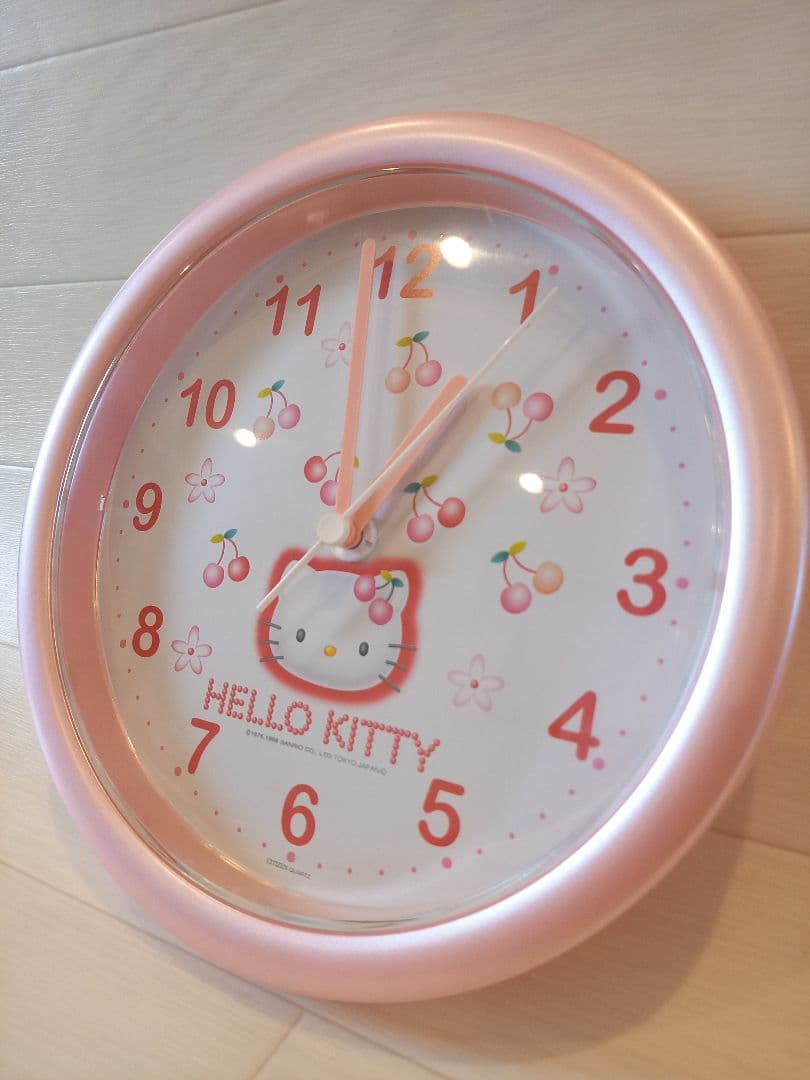 ハローキティ　さくらんぼ　掛け時計　1998　レトロ　希少♡　チェリー　サンリオ