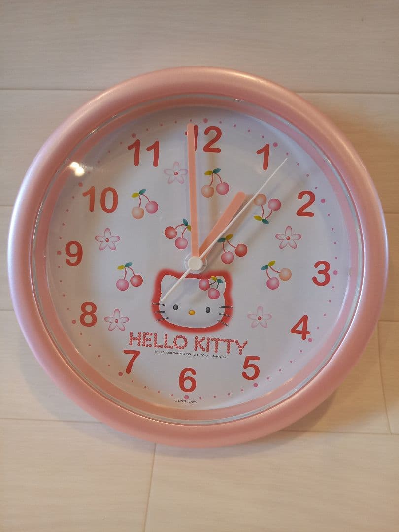 ハローキティ　さくらんぼ　掛け時計　1998　レトロ　希少♡　チェリー　サンリオ