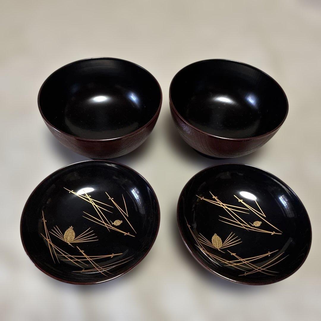 漆器 椀 2客組