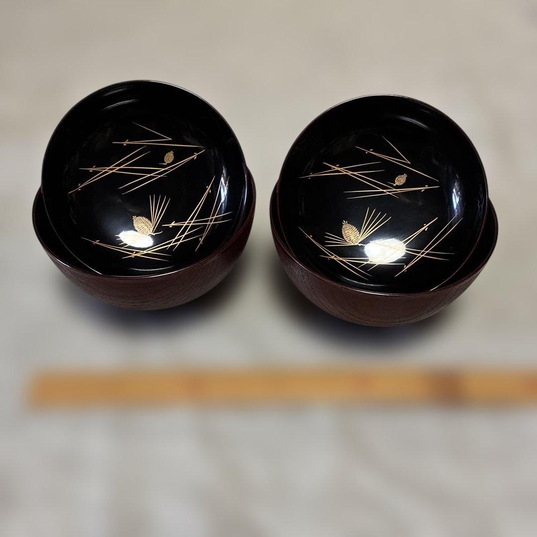 漆器 椀 2客組
