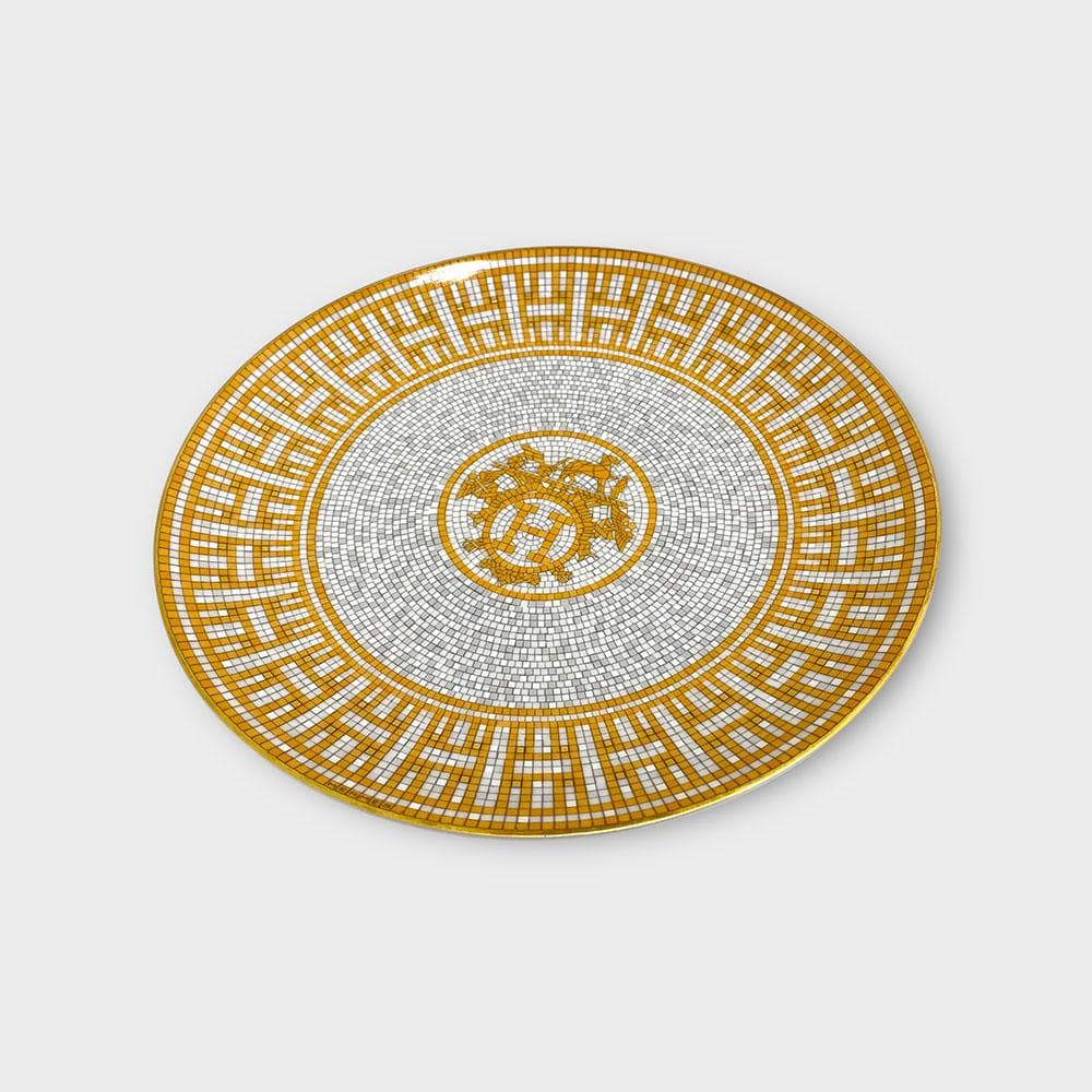 美品 HERMES エルメス デザートプレート モザイク 24 ゴールド 2枚