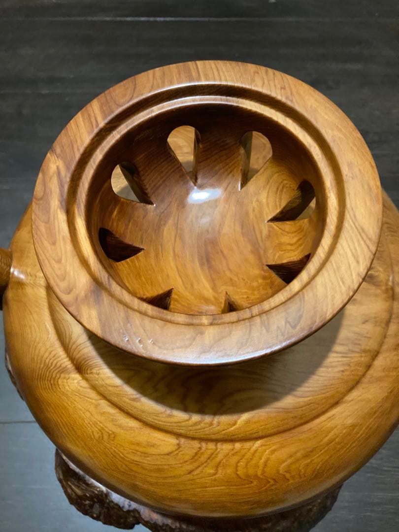 名工　川下幸徳作　特大香炉