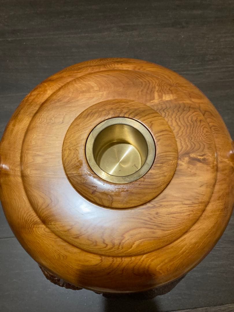 名工　川下幸徳作　特大香炉