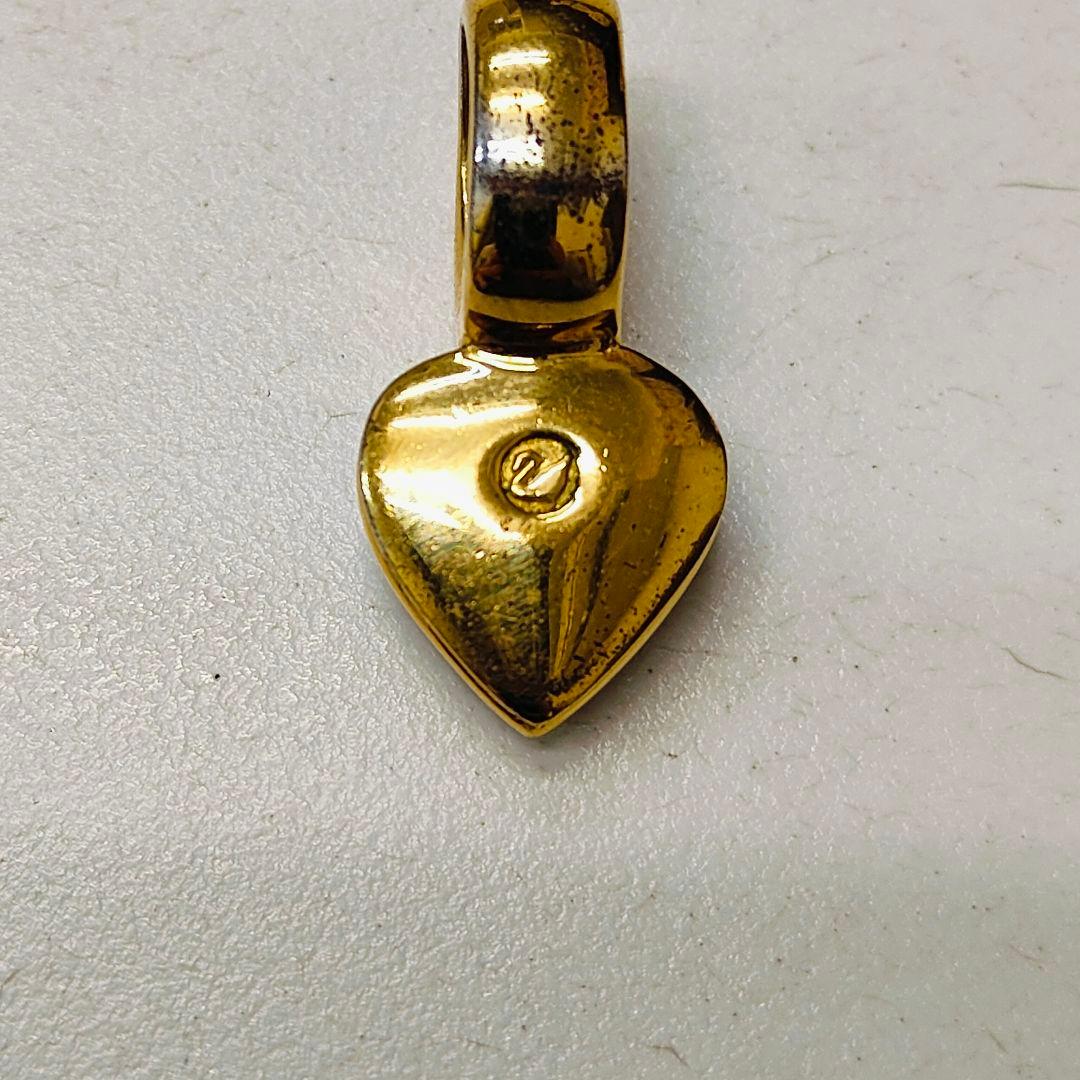 スワロフスキー　ハートペンダントトップ