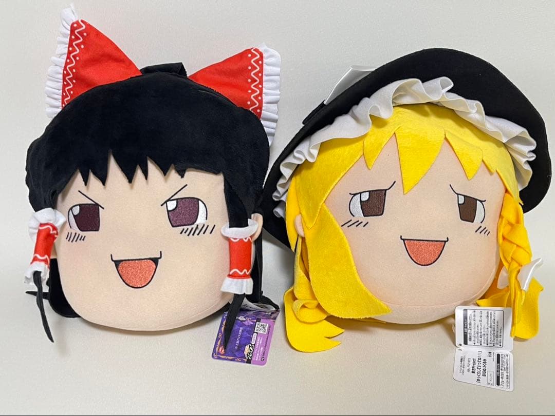 東方Project ゆっくり 魔理沙 霊夢 BIGぬいぐるみ - メルカリ