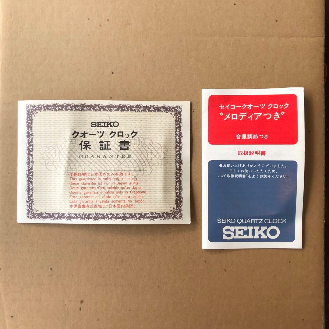 【動作確認済】SEIKO クォーツクロック Melodia メロディア 置時計