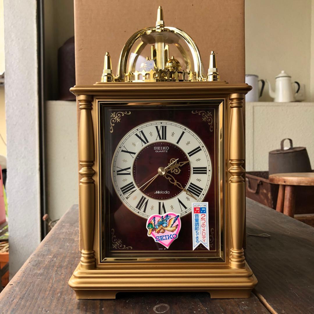 【動作確認済】SEIKO クォーツクロック Melodia メロディア 置時計
