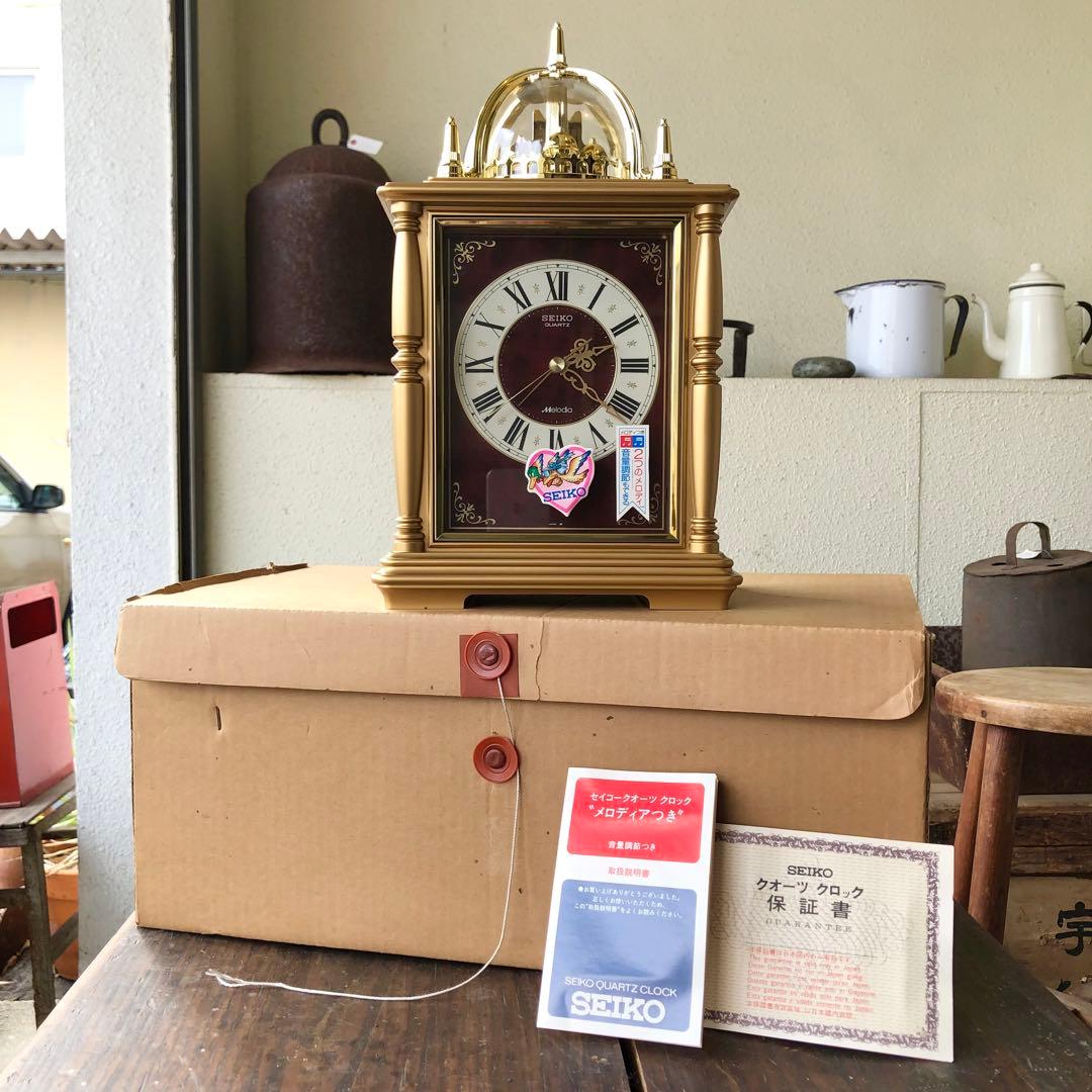 【動作確認済】SEIKO クォーツクロック Melodia メロディア 置時計