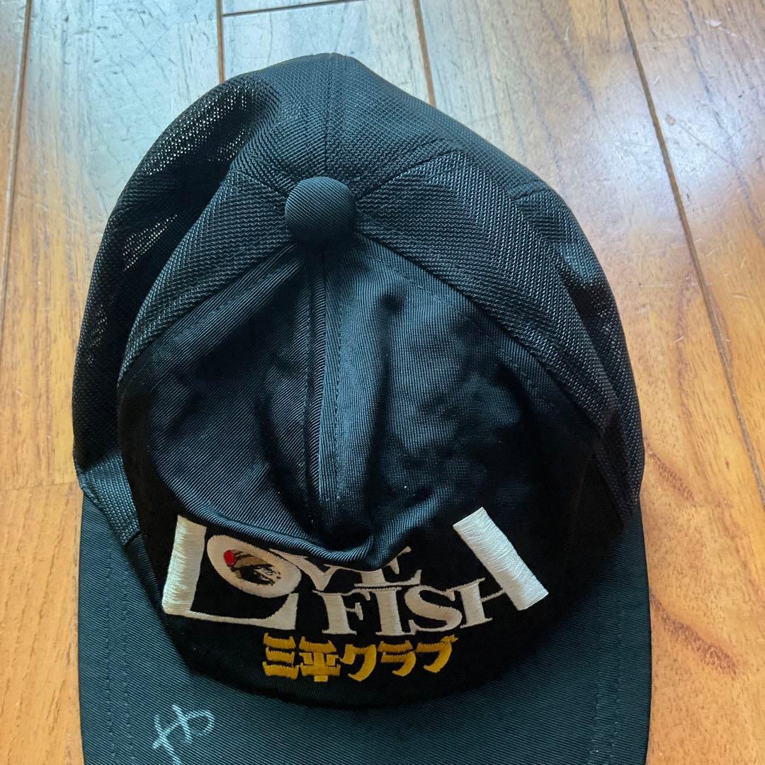美品」矢口高雄サイン入りキャップ LOVEFISH三平クラブ ※釣りキチ三平