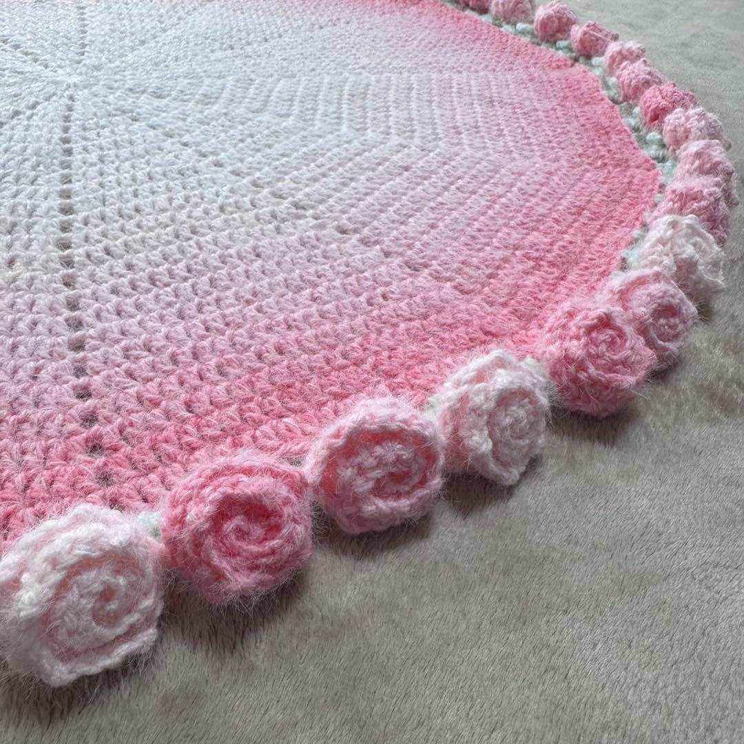 バラ 花束ブランケット フラワーブーケ グラデーションさくらピンク