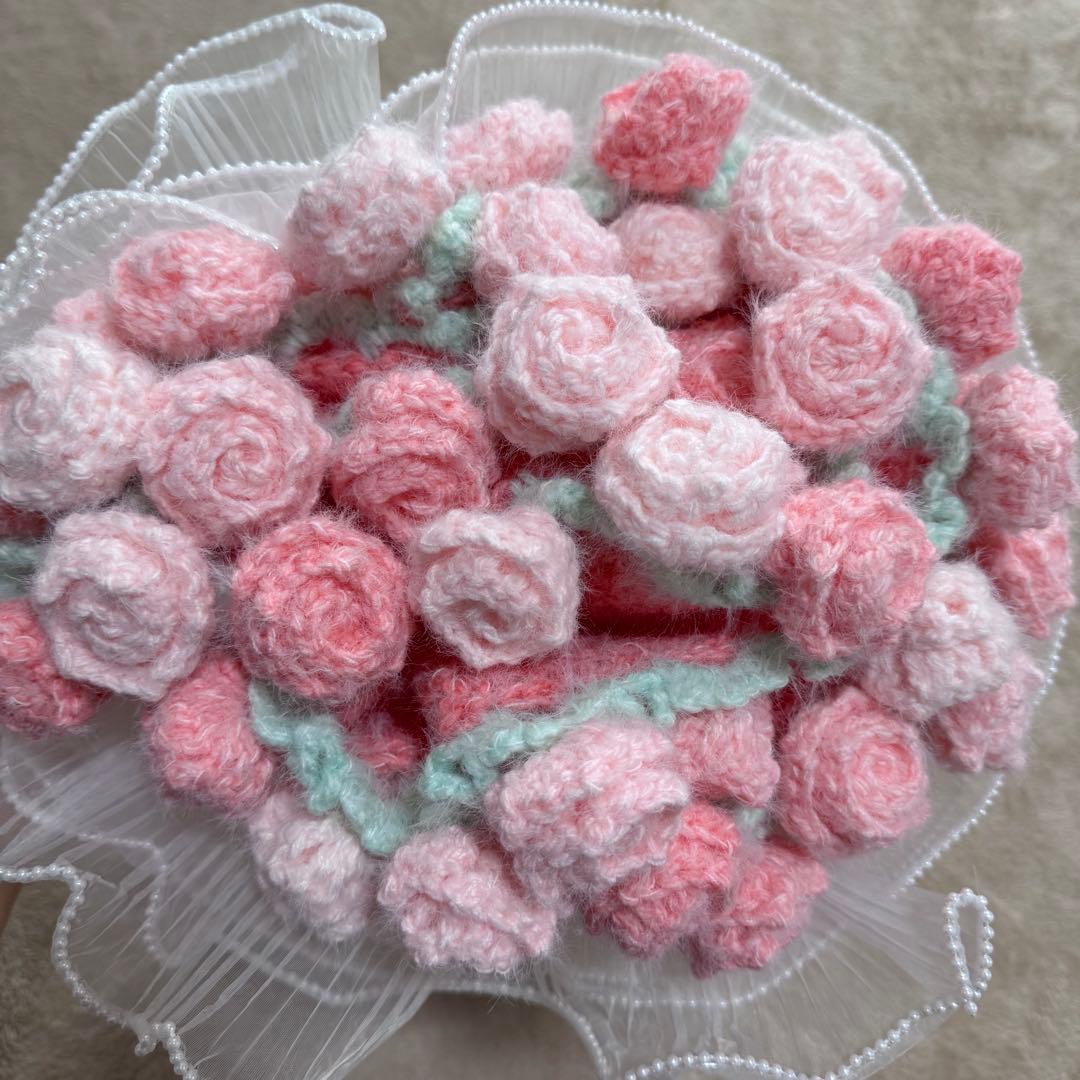 バラ 花束ブランケット フラワーブーケ グラデーションさくらピンク