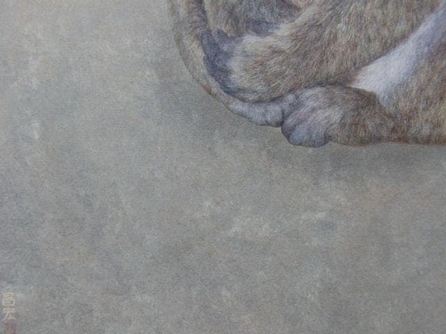 田口昌宏、【母子】、希少な額装用画集より、新品額装付