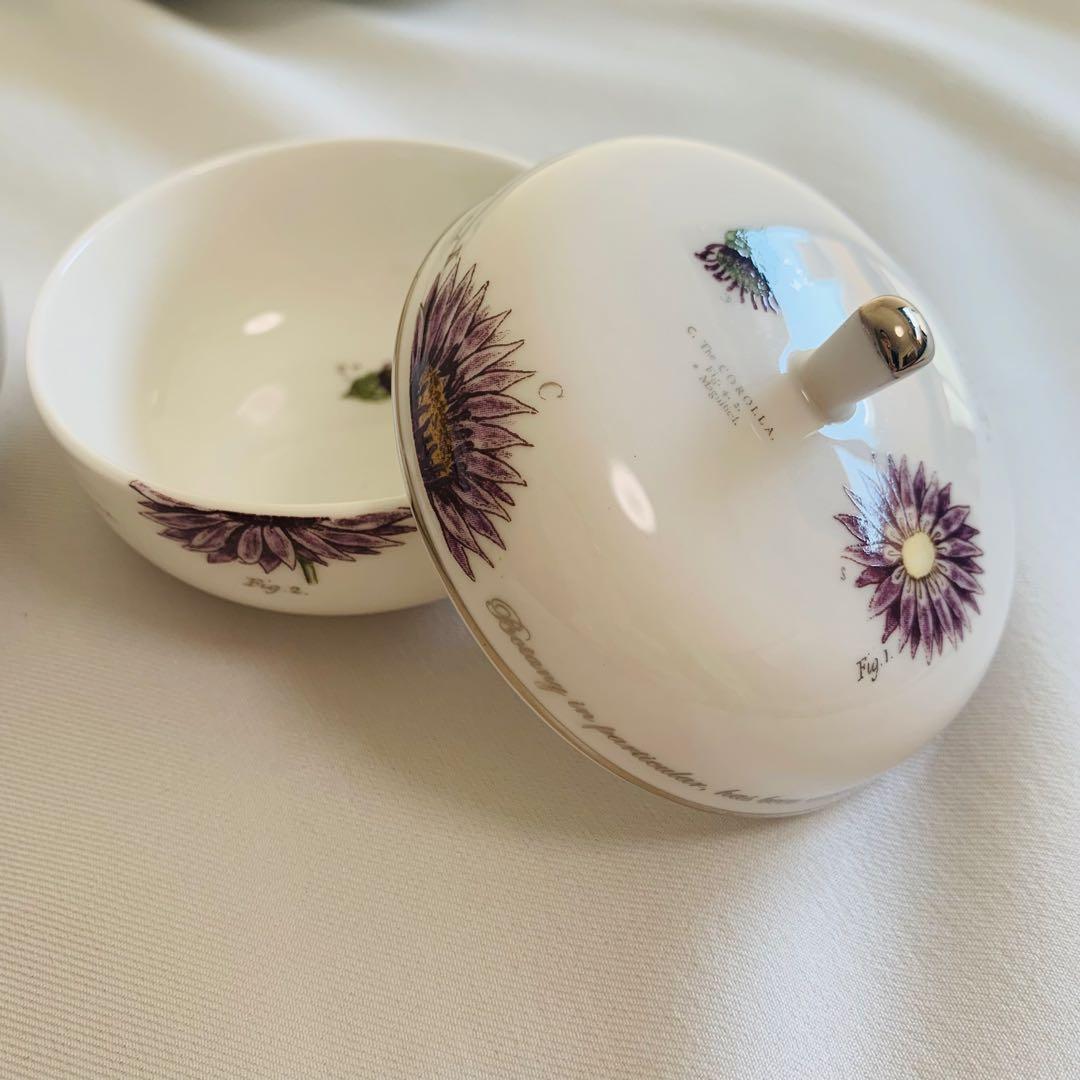 【希少】Asprey アスプレイ 花柄 スープカップ＆ボウル 英国製