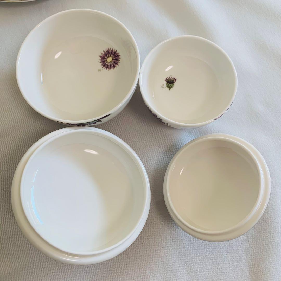 【希少】Asprey アスプレイ 花柄 スープカップ＆ボウル 英国製