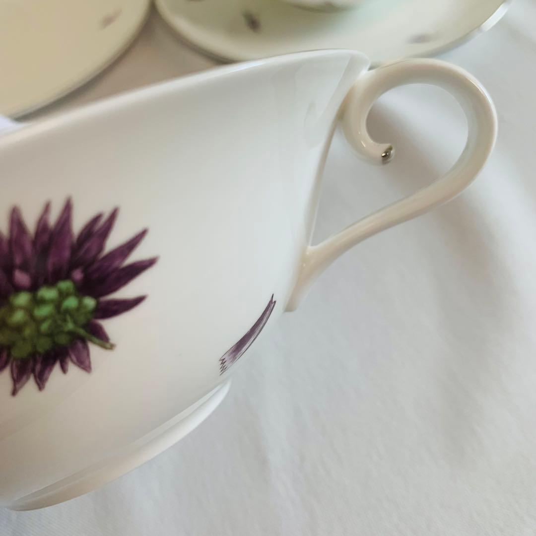 【希少】Asprey アスプレイ 花柄 スープカップ＆ボウル 英国製
