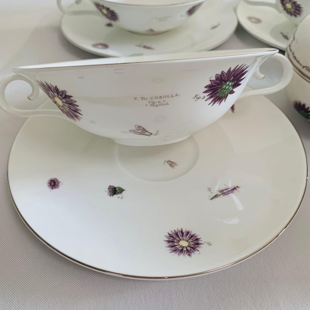 【希少】Asprey アスプレイ 花柄 スープカップ＆ボウル 英国製