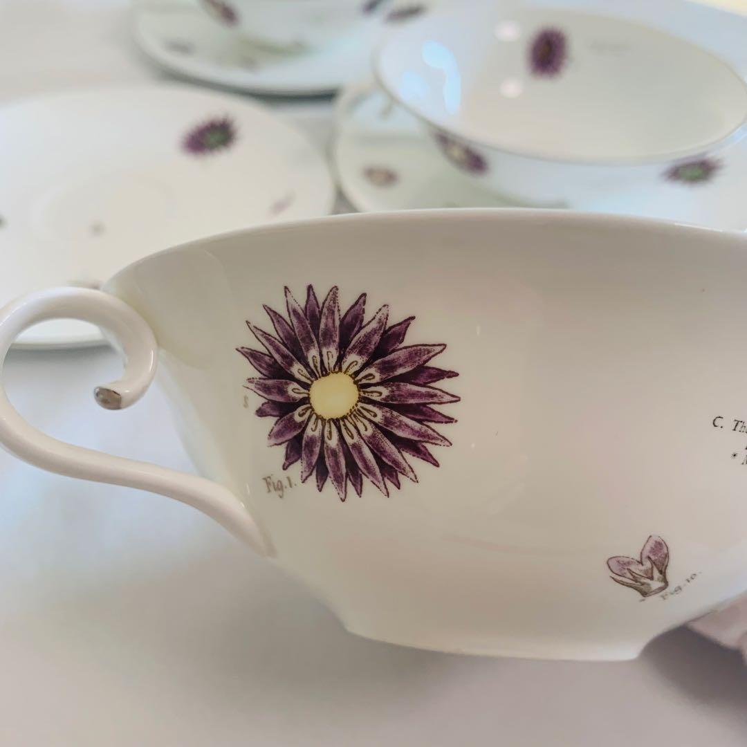 【希少】Asprey アスプレイ 花柄 スープカップ＆ボウル 英国製