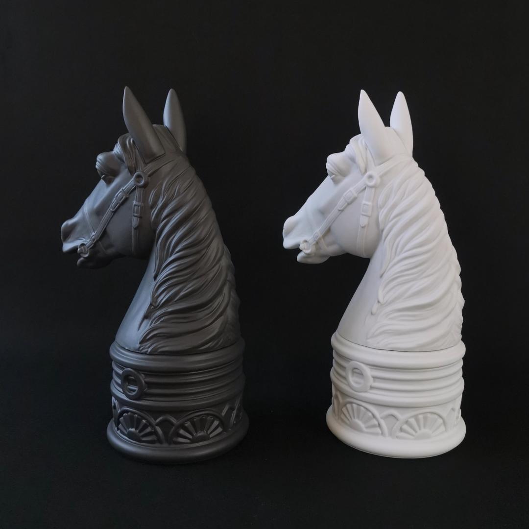 L'OBJET オブジェ 馬 ブックエンド 美品 リモージュ窯 フランス製