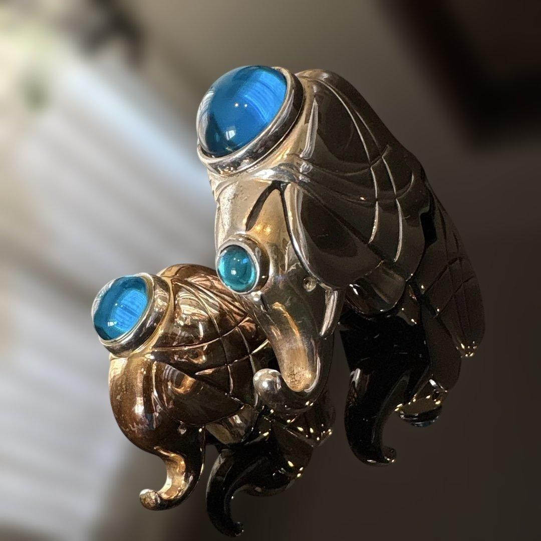 【激レア】✨CHRISTOFLE✨クリストフル エレファント 象 置物　銀