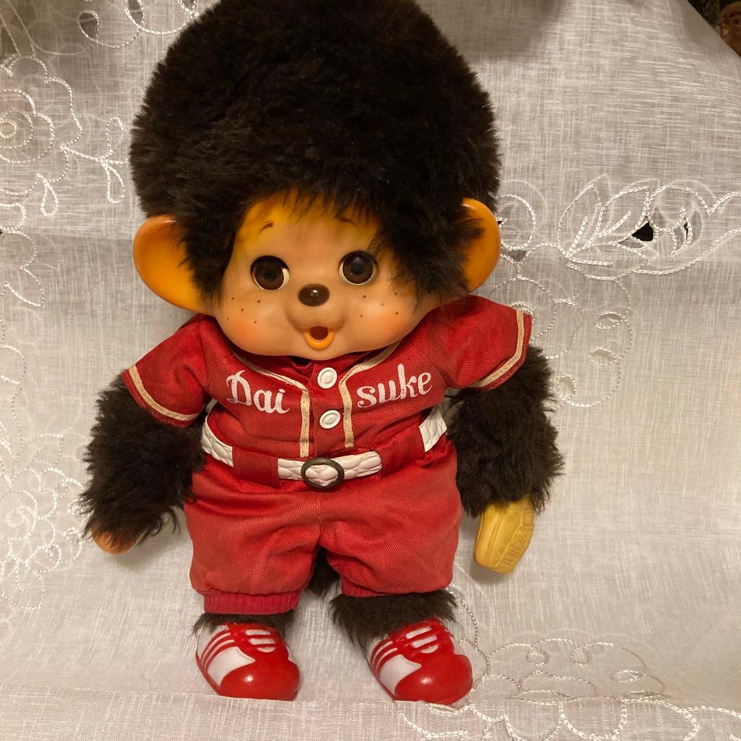 S70’昭和レトロ　まごころの人形大助くん　ぬいぐるみ　TOHO 野球バージョン