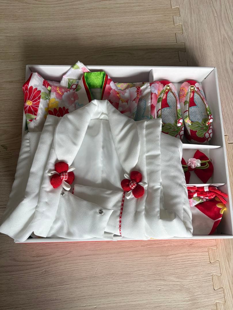 七五三 子供用 花柄着物セット