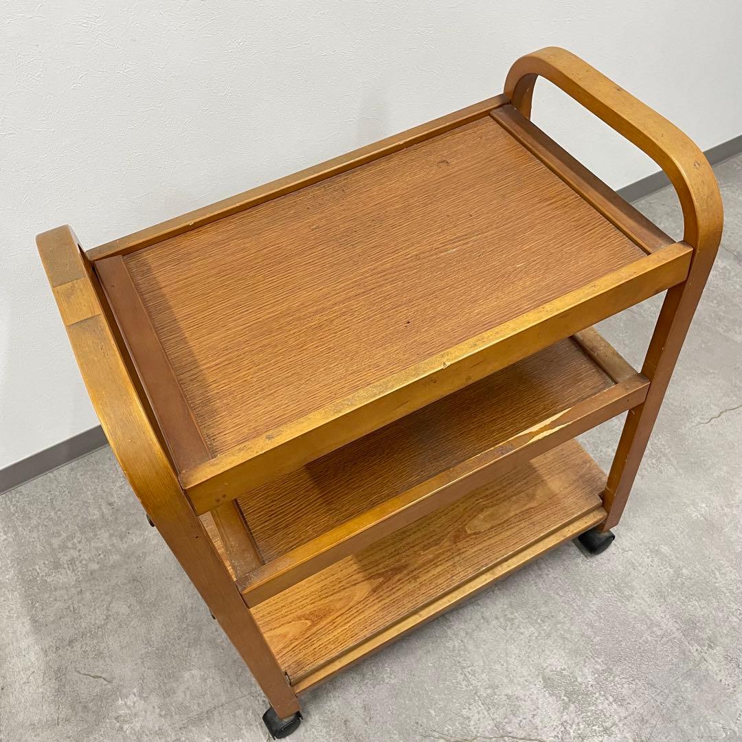 キッチンワゴン 3段ワゴン トロリーワゴン キャスター付き ヴィンテージ レトロ