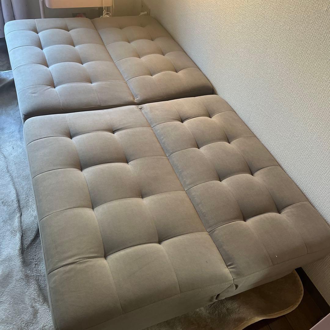 FINEKAGUグレー ソファベッド