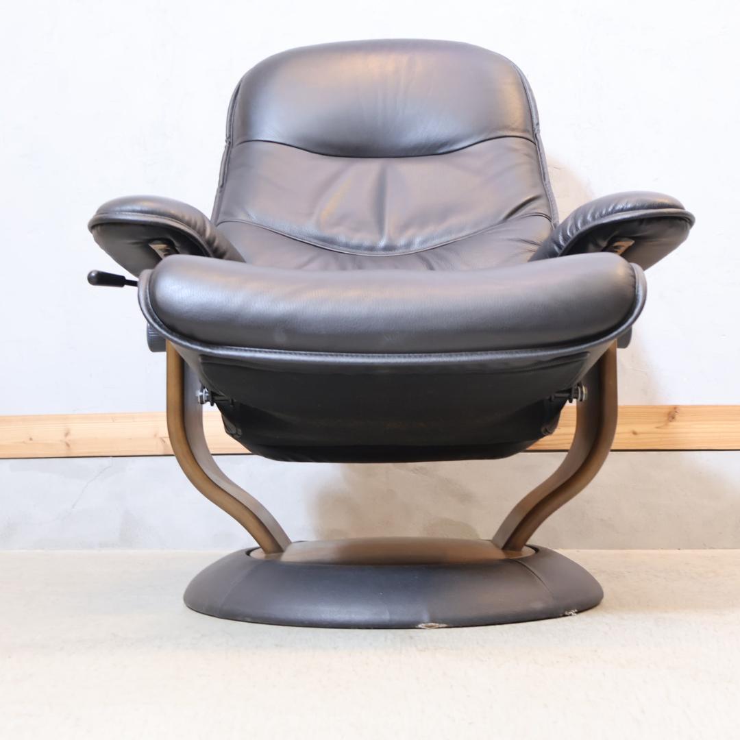 karimoku カリモク 本革 リクライニングチェア パーソナルソファ 1P