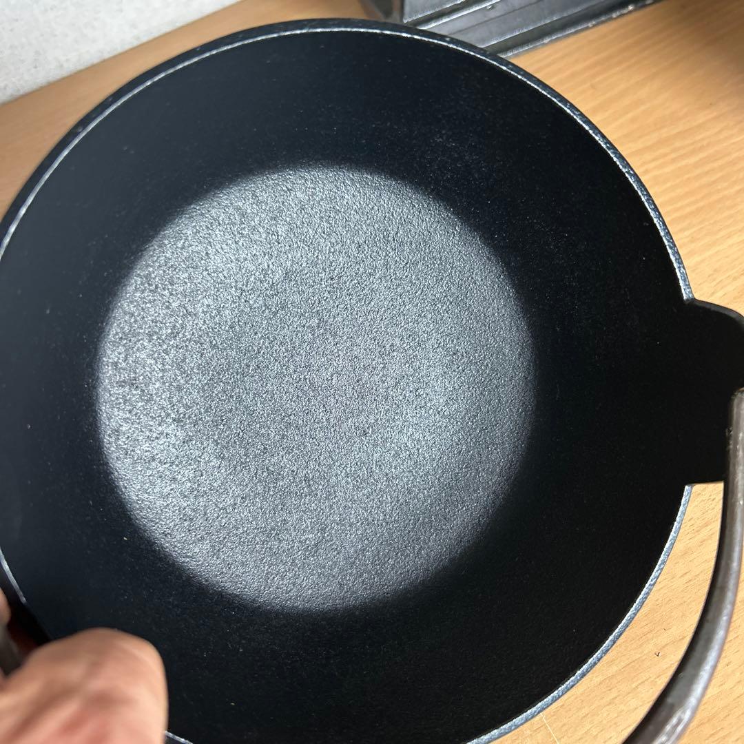 未使用5個セット 南部鉄器いろり鍋 17cm 鉄鍋 アウトドア・キャンプに