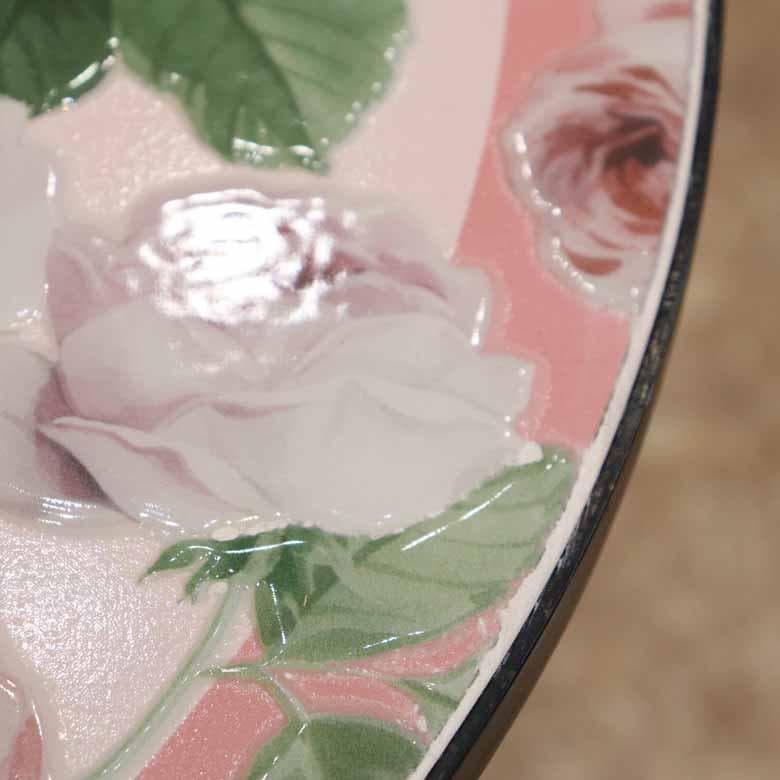 ガーデンテーブルセット アイアン ローズ/薔薇 3点セット