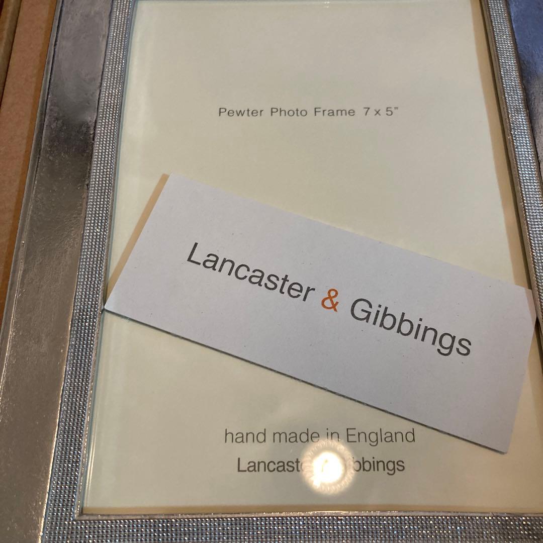 Lancaster & Gibbings ピューターフォトフレーム 7x5