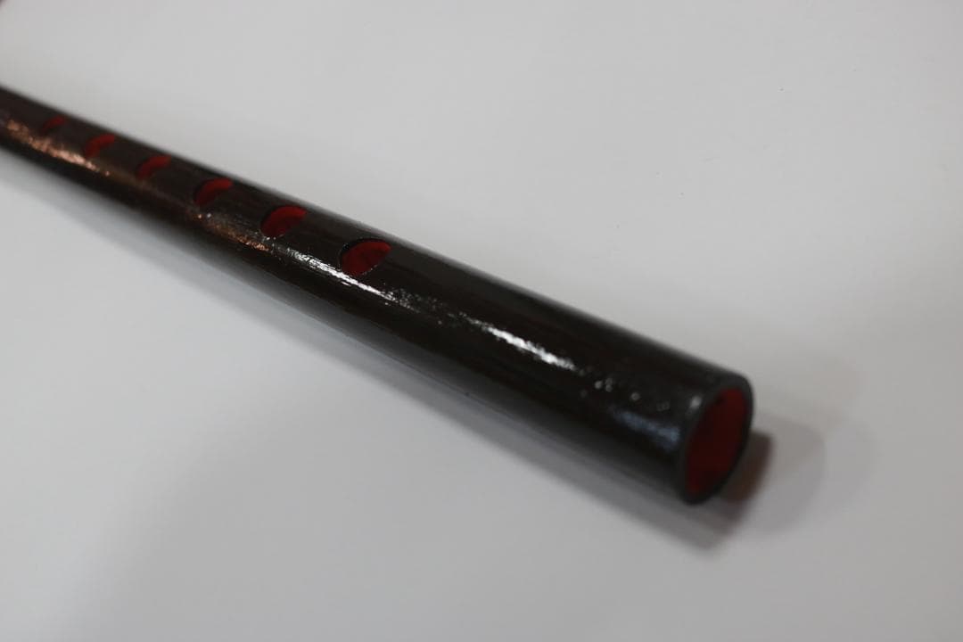 琉球横笛　竹製（Ｃ調）基本の音の高さになります。手工品　新品未使用