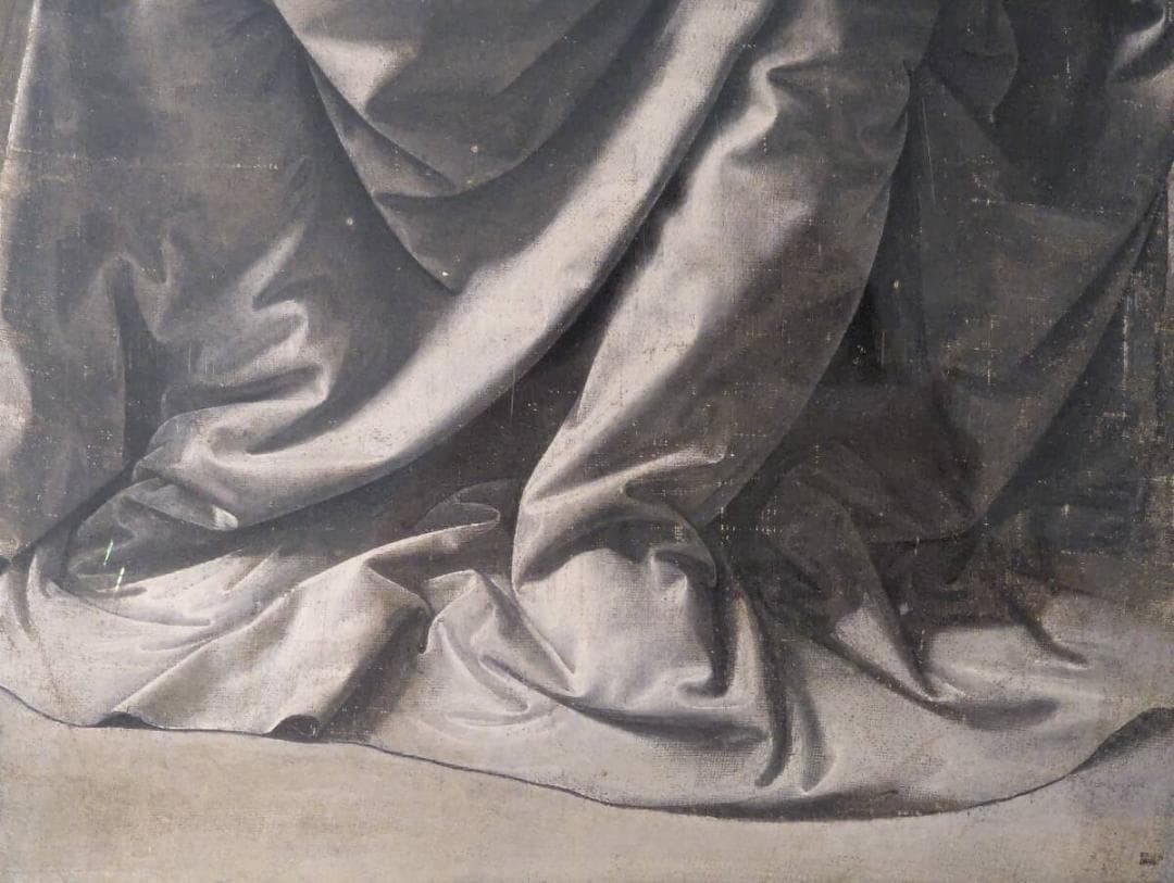 真作】版画 レオナルド・ダ・ヴィンチ ジクレー 腰掛けた人物像の衣装 Z42