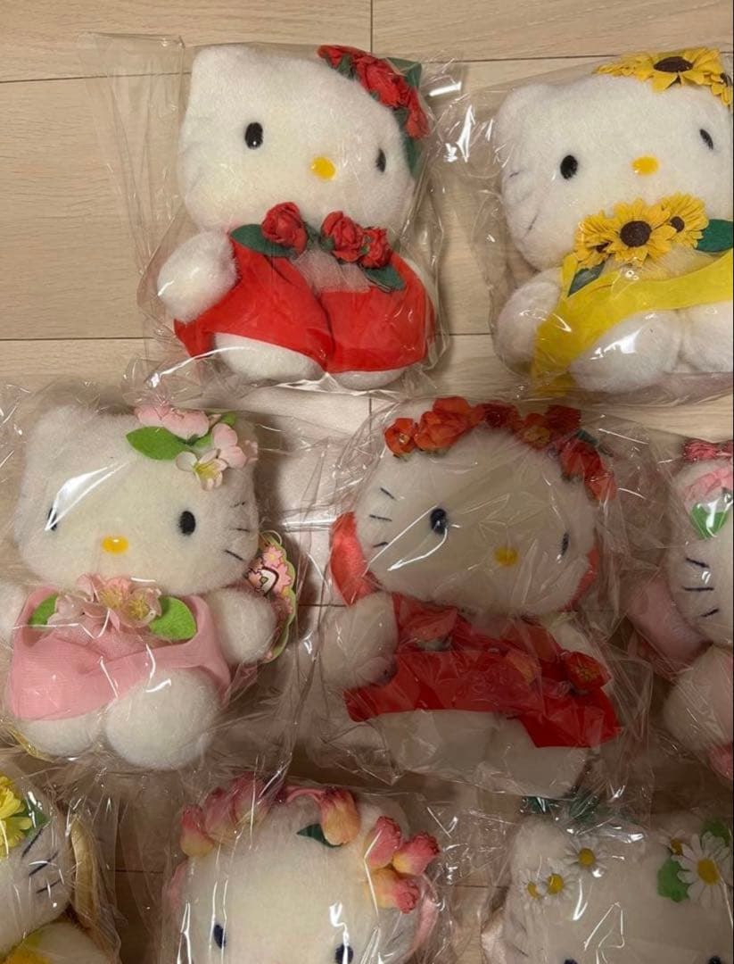 ハローキティ　フラワーガーデン　フェアリー　ぬいぐるみ　9個セット
