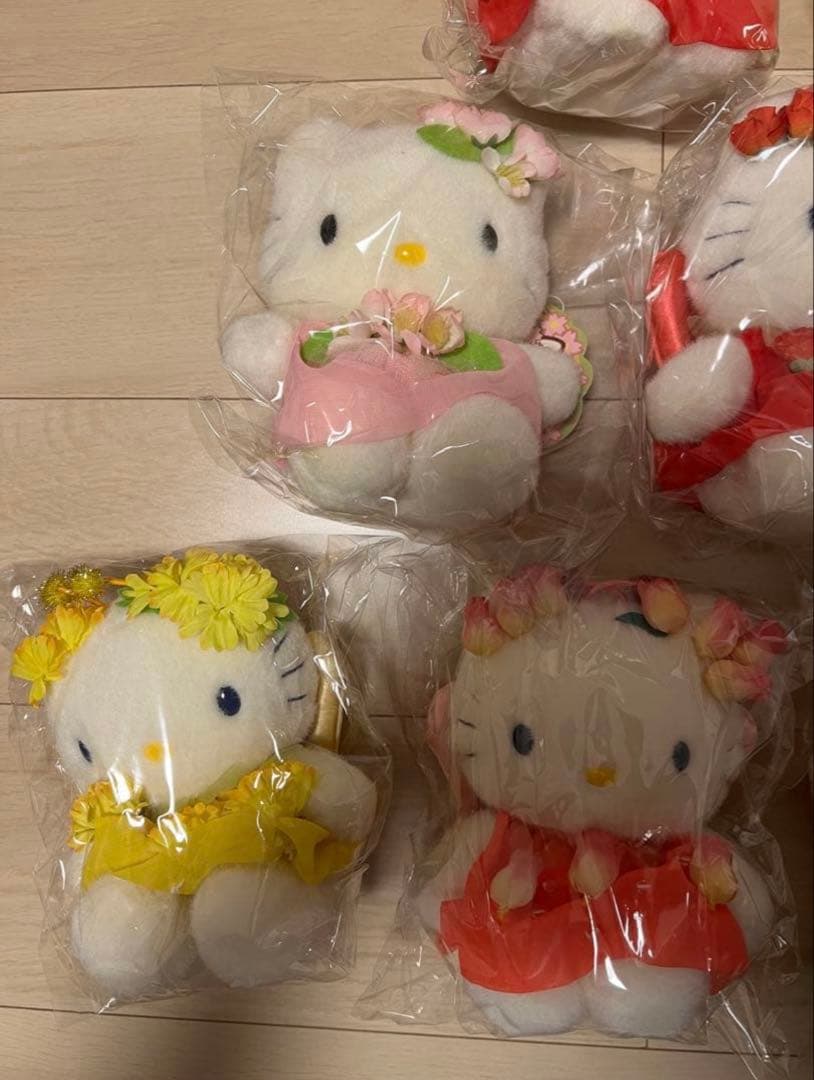 ハローキティ　フラワーガーデン　フェアリー　ぬいぐるみ　9個セット