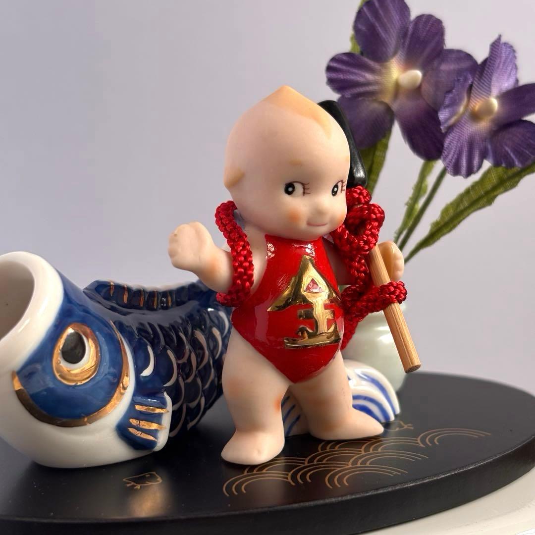 加藤工芸/キューピー歳時記/5月/金太郎/ローズオニール/フィギュアセット