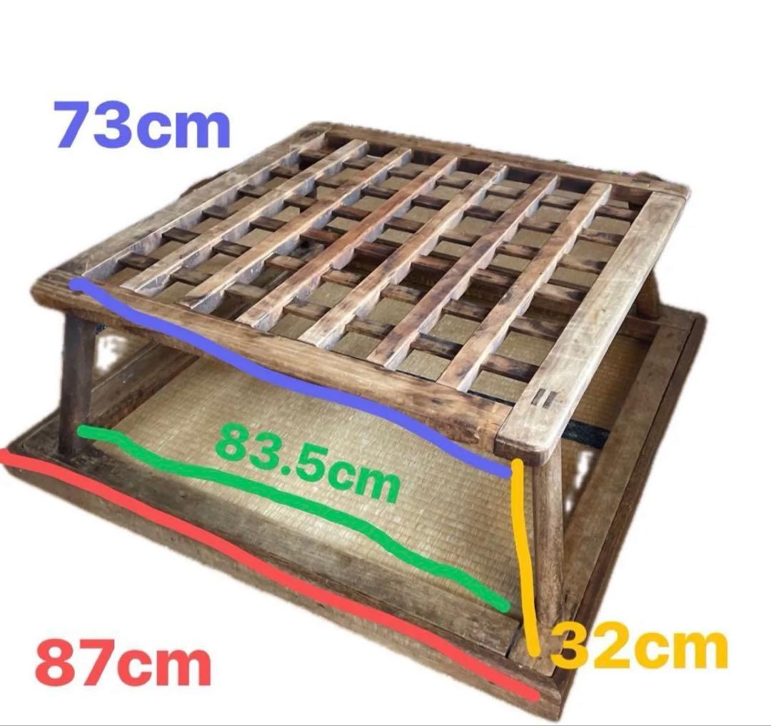 堀ごたつ　木枠　昭和レトロ　アンティーク