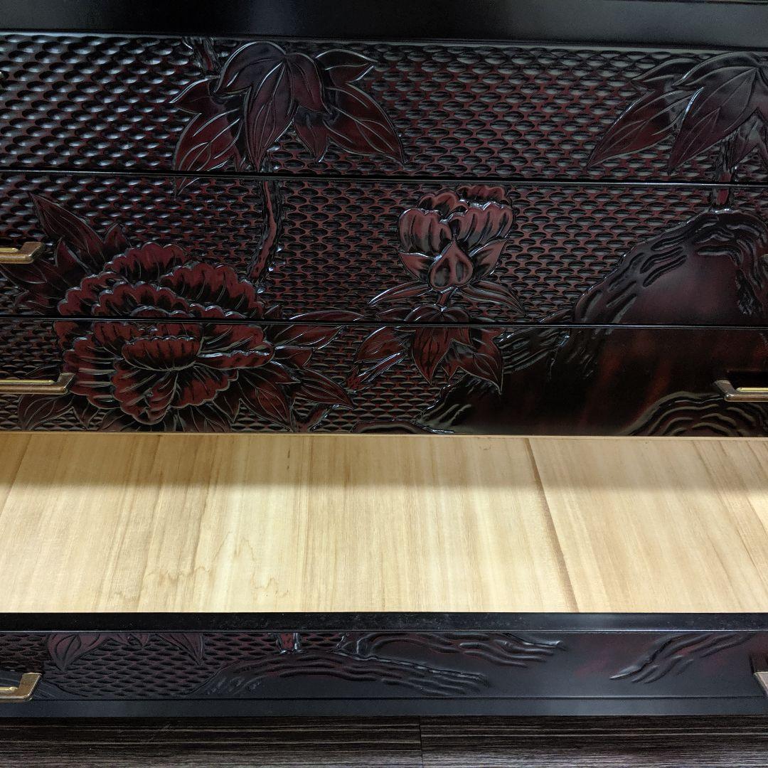 ☆鎌倉彫（手彫り）総桐 ☆漆塗り高級和箪笥 - メルカリ