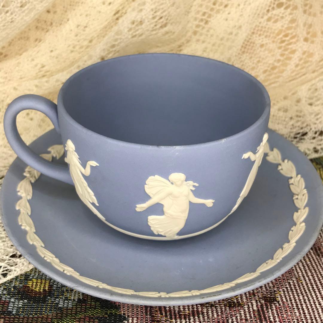 ウェッジウッド ジャスパー カップ＆ソーサー 2客セット - メルカリ
