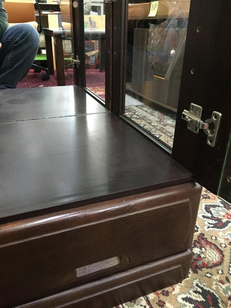 ★美品！　高級ミラーガラスキャビネット　4段タナ　180 X 80 cm