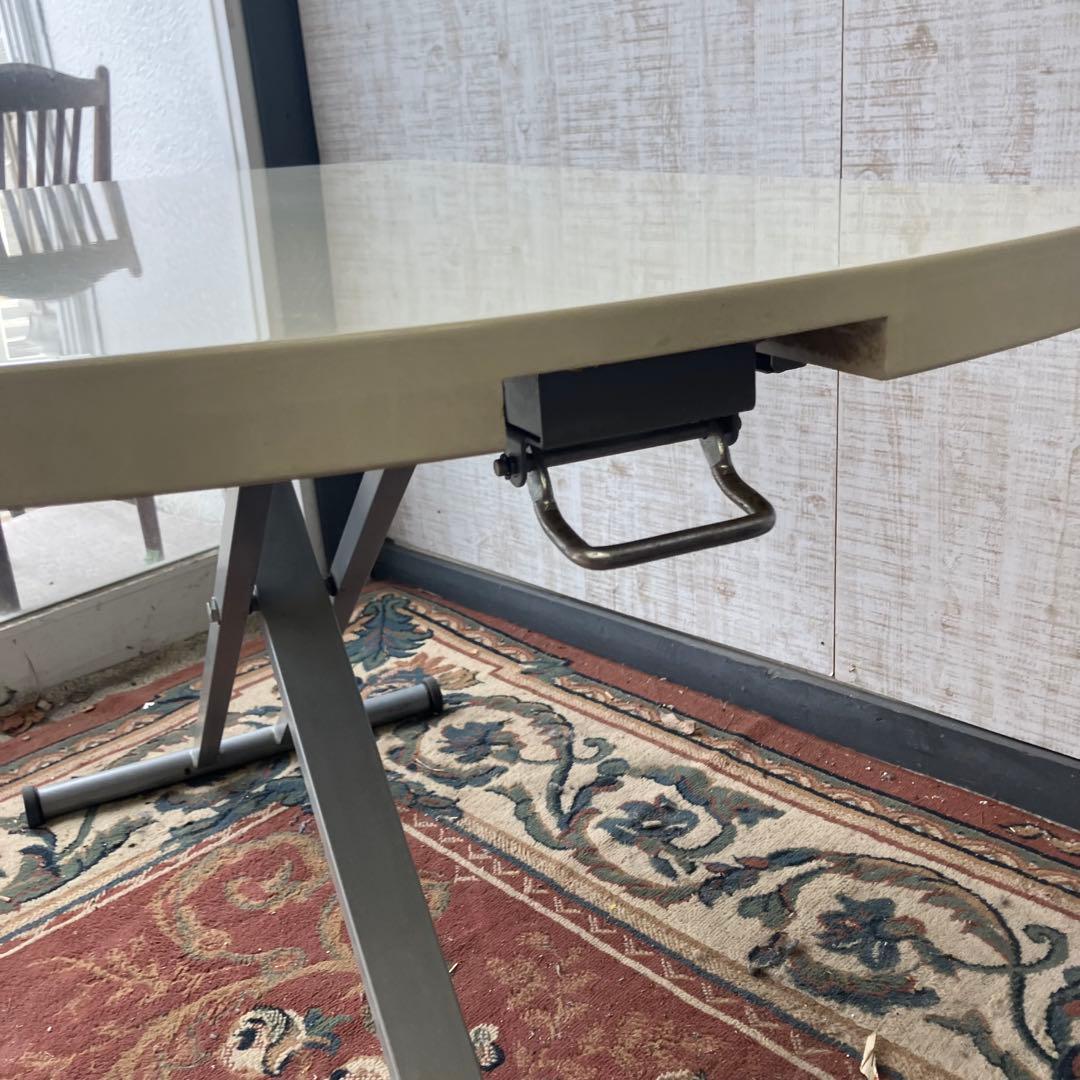 北欧レトロ 東馬 リフティングテーブル ワークテーブル 昇降式 リフトテーブル