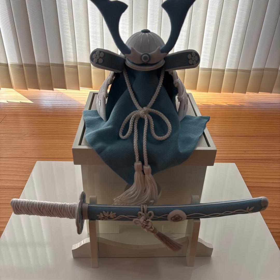 cuna select 白粋 兜飾り 葵宙 ちりめん